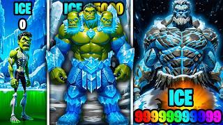 Franklin From Shortest To TALLEST ICE HULK In GTA 5!