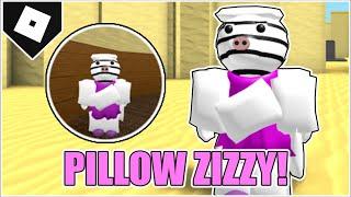 How to get "PILLOW ZIZZY" BADGE + MORPH in PIGGY RP CUSTOMS ROLEPLAY! [ROBLOX]