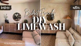 DIY LIMEWASH TECHNIQUE (on a budget)