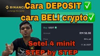 CARA DEPOSIT DAN BELI CRYPTO DI BINANCE