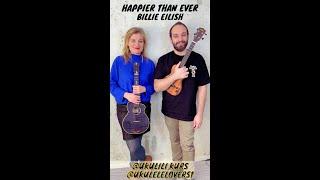 Happier Than Ever Ukulele Cover feature @ukulilikurs - [Billie Eilish cover 2024]