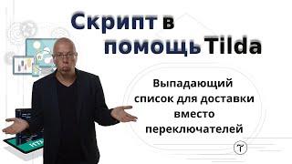 Как создать выпадающий список для доставки вместо переключателей | Тильда Конструктор для Сайтов