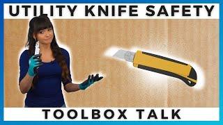 UTILITY KNIFE SAFETY VIDEO | By Ally Safety