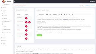 Managing Email Templates in the EZ Manager