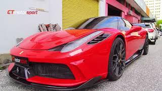 FERRARI ITALIA F458 CONVERT TO ASPEC BODYKIT AND CARBON FIBER KIT