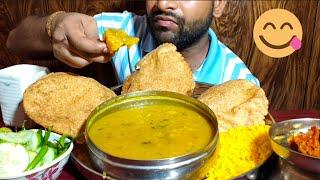 Tasty Bedami Puri With Aloo Sabji Eating Show | Chatora ki Duniya | Indian Food Mukbang | Eating