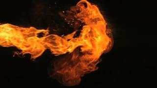 Футаж / Footage Slow Motion Fire HD and Flames Camera Video Foo