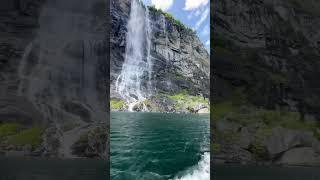 The Beauty of the Norwegian fjords   #norway #fjords #mountains #waterfall #nature #viral