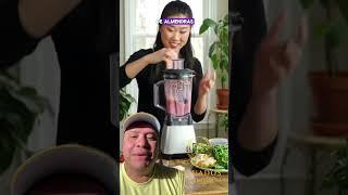 Red berry, spinach, and ginger smoothie 🫚 #alcampo #natural #naturaljuices