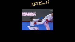 Amazing WKF female kumite | Karate girl fight | JPN VS ESP #karate #shrots #wkf #girl #martialarts