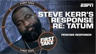 Kendrick Perkins HEATED over Jayson Tatum’s omission from Team USA’s opener?! | First Take