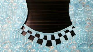 Neck latest design cutting and stitching easy method |