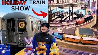 Johny's MTA subway train ride to Grand Central Transit Museum Holiday Train show 2023