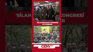 Kandilin PKK'nın silah bırakması ve kendini fes etmesi kararını aldığı kongreden ilk kareler