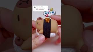 Capybara sushi  #clay #clayart #capybara #sushi #shots