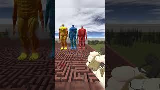 3 Giant Titan in MAZE #shorts #gmod #garrysmod #shortvideo #shortsfeed