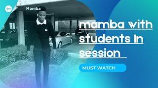 Mamba in session with students