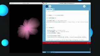 Beautiful flower by Processing | Learn creative coding