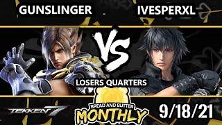 BnB 24 Losers Quarters - GunSlinger07 (Lars) Vs. iVesperXl (Noctis) Tekken 7