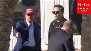 JUST IN: Donald Trump Arrives In Boca Chica, Texas To Watch SpaceX Launch With Elon Musk