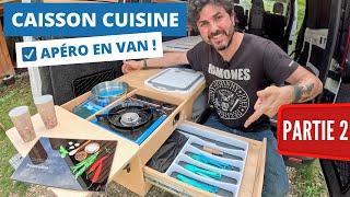 Aménagement d'une CUISINE dans mon VAN - Prêt pour l'apéro ! #diy #vanlife