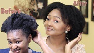 HOW TO MOISTURIZE DRY NATURAL HAIR | LCO method |  Tsholo Phoka