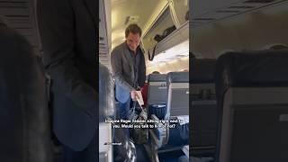 Imagine if Roger Federer sat beside right next you on your flight.  Video in may 2023 #tennis