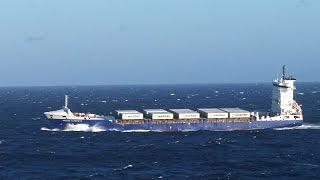 Ship HELENA SCHEPERS in storm at Cape Finisterre | 03.05.2016