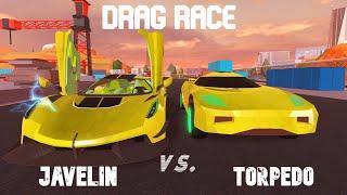 Torpedo vs Javelin speed test [Roblox Jailbreak] #roblox #jailbreak #robloxjailbreak #music #trap