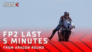 THE LAST 5 MINUTES of an epic FP2 at Aragon  | 2024 #AragonWorldSBK 