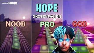 XXXTENTACION - HOPE - Noob vs Pro vs God (Fortnite Music Blocks)