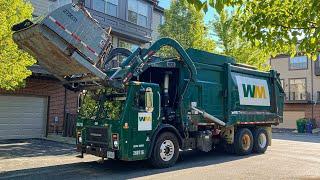 Old WM Mack LE Heil Curotto Can Garbage Truck in the Condos