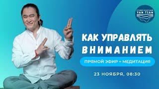 Как научиться управлять вниманием | Прямой эфир + медитация | Ян Тиан