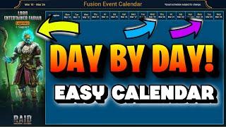 Day by Day Fabian Calendar + Promo Code!  Raid:  Shadow Legends