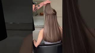 Describe this #highlights #hair dyeing #technique sharing