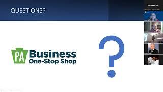 DCED Business One-Stop Shop's Guide to Business Registration Webinar