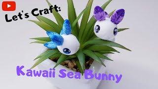 How To Make Cute Clay Sea Bunny │Let's Craft With Polymer Clay