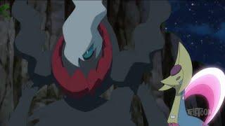 Darkrai Protects Cresselia from Team Rocket