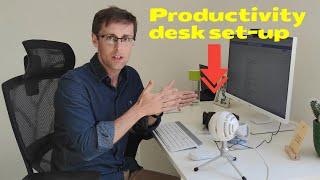 Productivity desk set-up for researchers and PhD students (write more research papers)