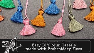 Delicate Mini DIY Tassels with Embroidery Floss for #junkjournals  Ephemera, Jewelry & Other Crafts