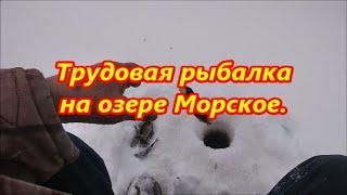 Трудовая рыбалка на озере Морское