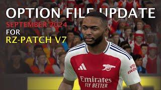 PES 2017 RZ PATCH V7 OPTION FILE | UPDATE SUMMER TRANSFER 2024