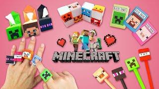 5 Cool Origami MINECRAFT Ideas | Easy Paper Crafts to Make at Home