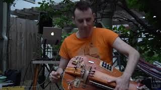 Alexis Vacher plays the electronic hurdy gurdy