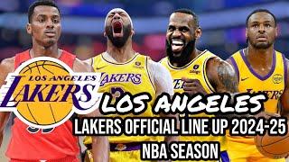 Los Angeles Lakers Official Line up 2024-25 NBA Season