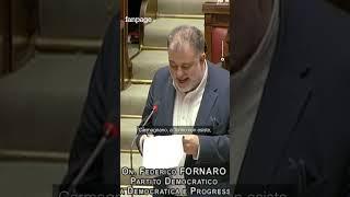 Fornaro sbotta in Aula contro governo: “In manovra 130mila euro a Comune inesistente, vaffa..."