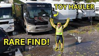 Rare Find! A Flooded Out RV Toy Hauler Could It Go Cheap?