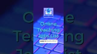 Online Teaching Jobs List  Where to Apply to Teach Online