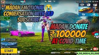 Madan emotional  conversation with old viewer#madan #madanop #pubgmadan #bgmi#pubg#like