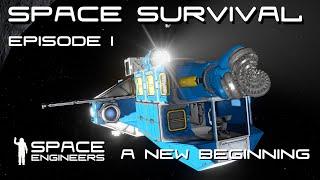 Space  Engineers - Space Survival - Ep1 - The Beginning of Semi-Hardcore Survival Series!!